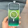 Green LumiQuicksand Night Glow iPhone 17 Pro Max Case