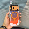Orange LumiQuicksand Night Glow iPhone 17 Pro Max Case