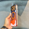 Orange LumiQuicksand Night Glow iPhone 17 Pro Max Case