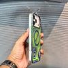 Green LumiQuicksand Night Glow iPhone 17 Pro Max Case