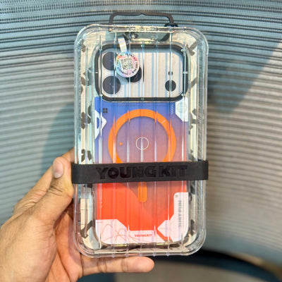 Orange LumiQuicksand Night Glow iPhone 17 Pro Max Case
