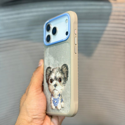 StitchPals Dog Embroidered iPhone 17 Pro Case