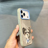 StitchPals Dog Embroidered iPhone 17 Pro Case