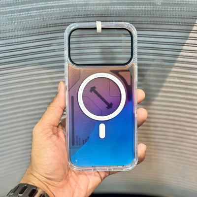 Blue LumiQuicksand Night Glow iPhone 17 Pro Max Case